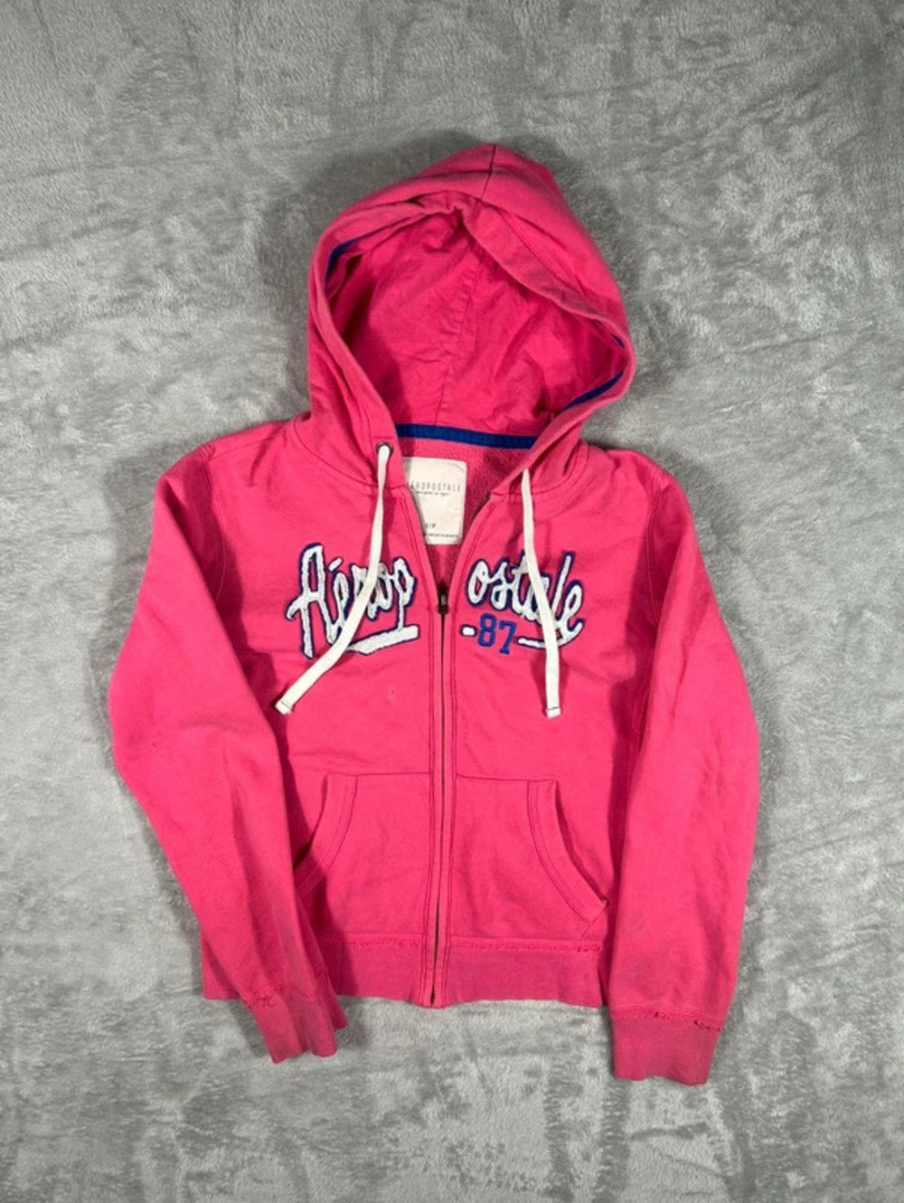 Y2K Aeropostale 87 zip up hoodie size S
